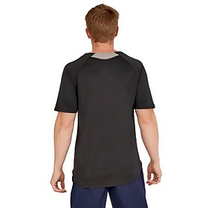 Men's Speedo Short Sleeve Training Swim Rashguard Black