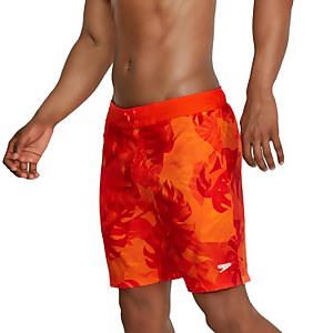 Men's Printed Bondi Basin Boardshort 18" Orange