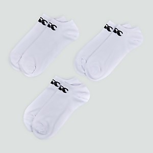 Adult Unisex Trainer Liners 3 Pack White/Black