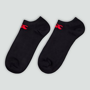 ADULT UNISEX TRAINER LINERS 3 PACK BLACK/RED