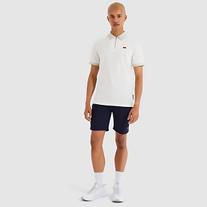 Men's Alcantara Polo Shirt Off White