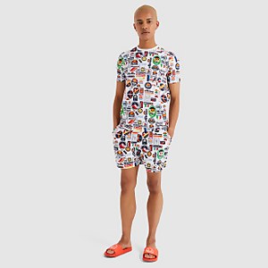 Men's Roulle Swim Shorts White