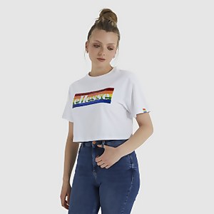Men's Unicorn Cropped T-Shirt White - XS