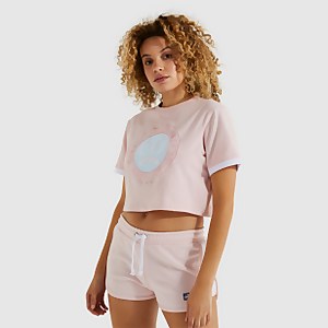 Women's Classio Cropped T-Shirt Pink - 6