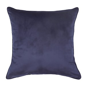 Large Plain Velvet Cushion - Midnight Navy - 58x58cm