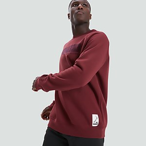 Mens Os Crewneck Sweat Shirt Brown