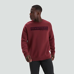 MENS OVERSIZED CREWNECK SWEATSHIRT BROWN - XS