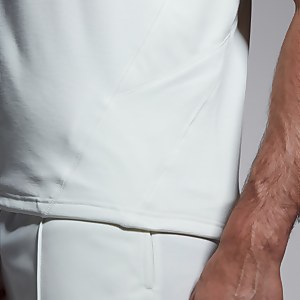 Mens Sleeveless Cricket Overshirt Cream