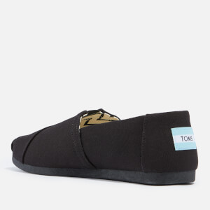 TOMS Men s Alpargata Vegan Canvas Pumps Black Black UK 7 Allsole