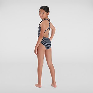 Maillot de bain Filles Essential Endurance+ Medalist bleu marine