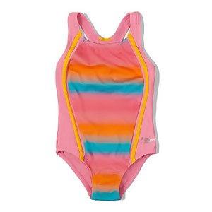 Printed Sport Splice One Piece - Pink | Size 4
