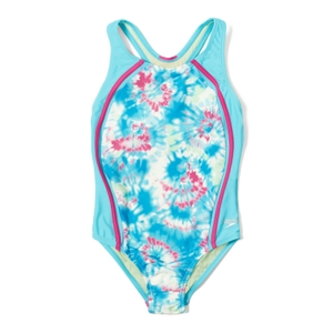 Printed Sport Splice One Piece - Raspberry Rose | Size 7