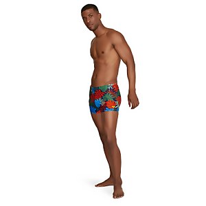 Men's Printed Square Leg Blue