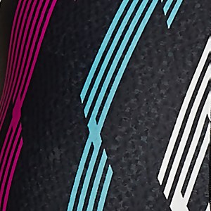 Printed Square Leg Black Purple Blue