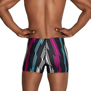 Printed Square Leg Black Purple Blue