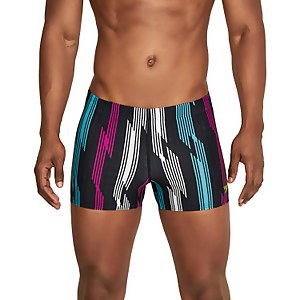 Printed Square Leg - Black Purple Blue | Size S