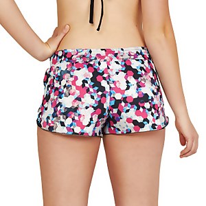 Women's Printed Coverup Short Purple