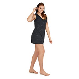 Women's Hooded Coverup Dress Black