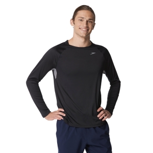 Men's SPEEDO LS SWIM Rashguard Black