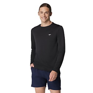 Speedo Graphic Long Sleeve Swim Rashguard - Black | Size S