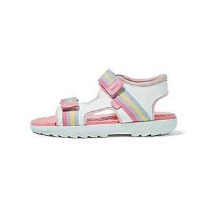 Junior Girls Kickster Leather White - 12.5