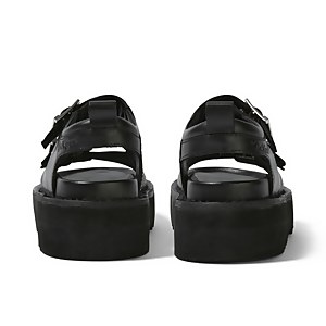 Adult Women's Knox lo buckle Sandal Leather Black