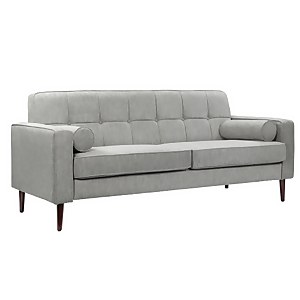 Draper Woven Fabric 3 Seater Sofa in a Box - Grey
