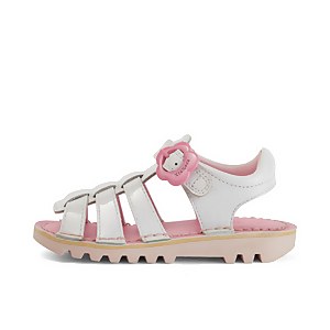 Infant Girls Kick Fleur Leather White - 5