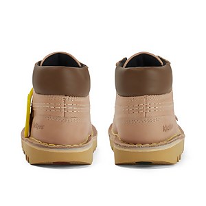 Infant Boys Kick Hi Roll Leather Light Tan