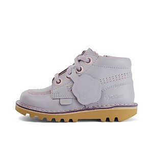 Infant Girls Kick Hi Leather Lilac - 5
