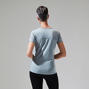 Women's Voyager Tech Tee Super Stretch Crew - Grey/Light Grey