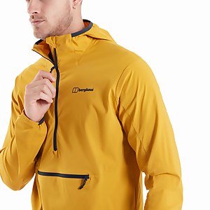Men's Theran Softshell Hooded Half Zip Jacket - Yellow