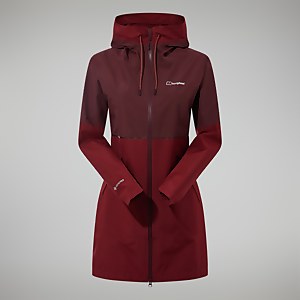 Rothley Gore-Tex Jacken für Damen - Dunkelrot/Dunkelbraun