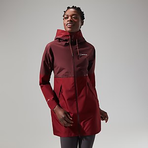 Rothley Gore-Tex Jacken für Damen - Dunkelrot/Dunkelbraun