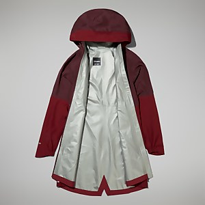 Rothley Gore-Tex Jacken für Damen - Dunkelrot/Dunkelbraun