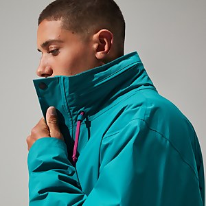 Unisex Ski Smock 86 Shell Half Zip - Turquoise / Pink