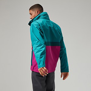 Unisex Ski Smock 86 Shell Half Zip - Turquoise / Pink