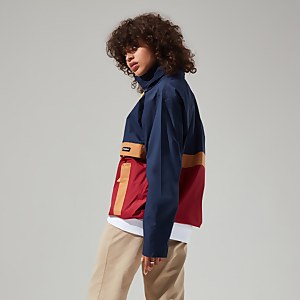 Unisex Ski Smock 86 Shell Half Zip - Navy / Red