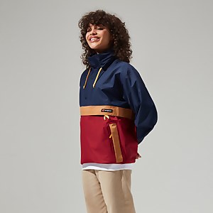 Unisex Ski Smock 86 Shell Half Zip - Navy / Red