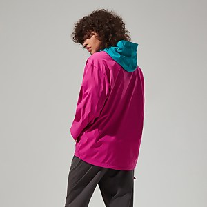 Unisex Wind Shirt 90 Half Zip - Pink / Turquoise