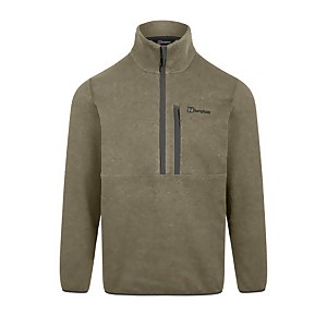 Carnell Half Zip Fleece für Herren Hellgrün/Grau - XS