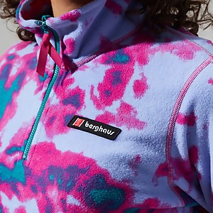 Women's Prism Crop Fleece - Pink / Turquoise