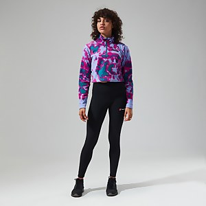 Women's Prism Crop Fleece - Pink / Turquoise