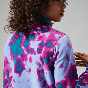 Women's Prism Crop Fleece - Pink / Turquoise