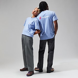 Unisex Organic Heritage Front & Back Logo Tee - Purple