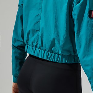 Women's Cropped Co-Ord Jacket - Dark Turquoise