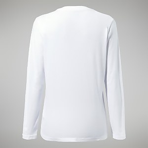 Linear Landscapre Long Sleeve T-Shirt für Damen - Weiß