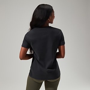 Women's Linear Landscape Super Stretch Tee Black