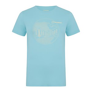 Women's Linear Landscape T Shirt Blue - 8
