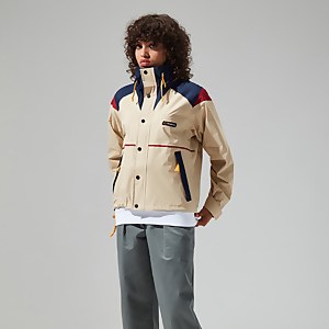 Women's Mayeurvate Waterproof Jacket - Natural / Blue